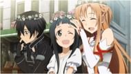 All central characters in the anime Sword Art Online (Image via A-1 Pictures)